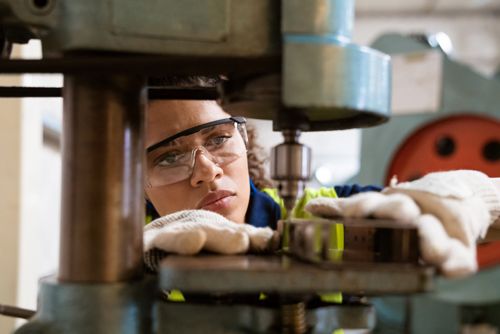 A metal fabricator uses a machine to implement one fabricating method.